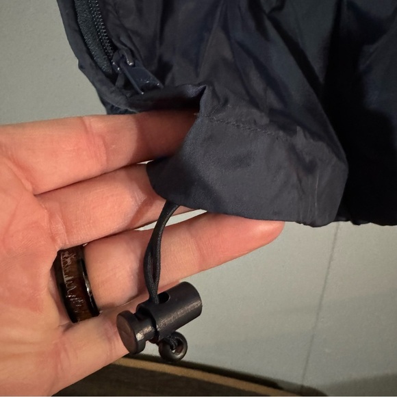 Vtg SUNY Oswego Storm Chasers Rain Jacket Men’s XL Navy Blue With Hood Very Rare - Picture 7 of 13